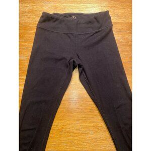 90 Degrees Black Cotton Girls Leggings